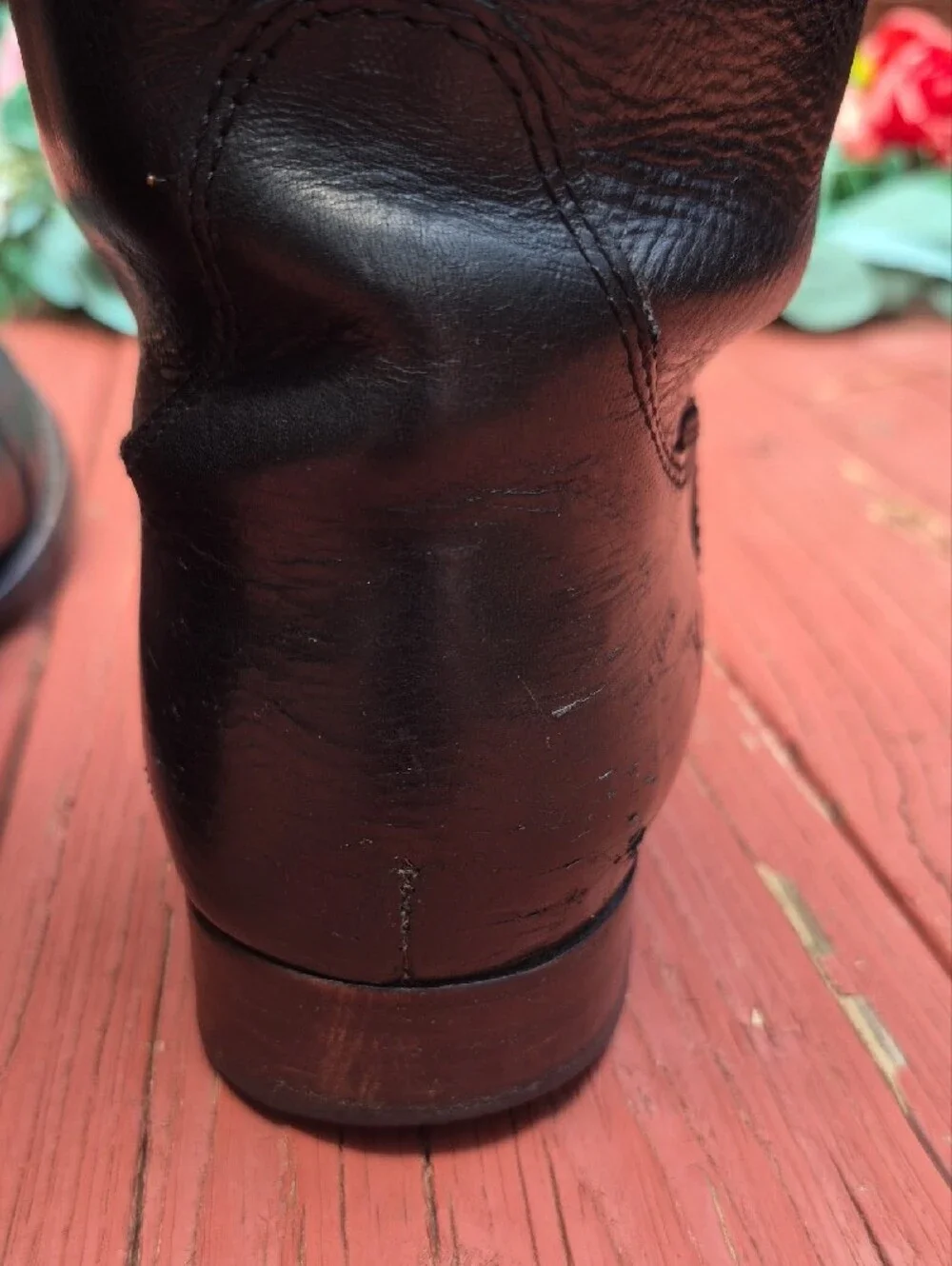 Frye Two-Tone Black and Brown Tall Leather Riding Boots 8.5